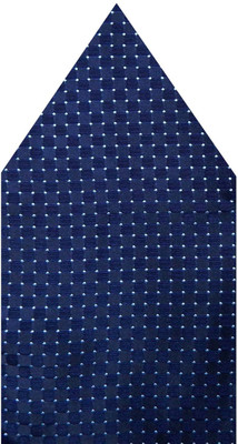 

Navaksha Geometric Print Microfibre Pocket Square, Blue