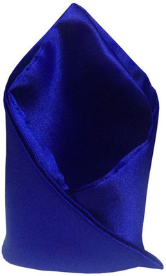 

Vibhavari Solid Microfibre Pocket Square, Royal blue