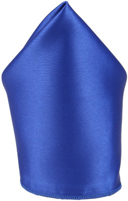 

Bsquare Solid Satin Pocket Square, Blue
