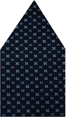 

Navaksha Floral Print Microfibre Pocket Square, Blue