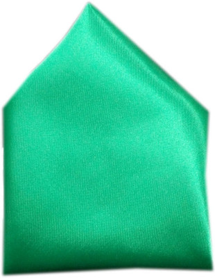 

Blacksmithh Solid Satin Pocket Square, Green