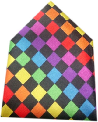

Blacksmithh Printed Satin Pocket Square, Multicolor