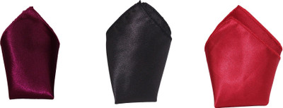 

Air Fashion Solid Silk Pocket Square, Multicolor