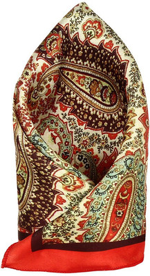 

Eccellente Graphic Print Satin Pocket Square, Multicolor