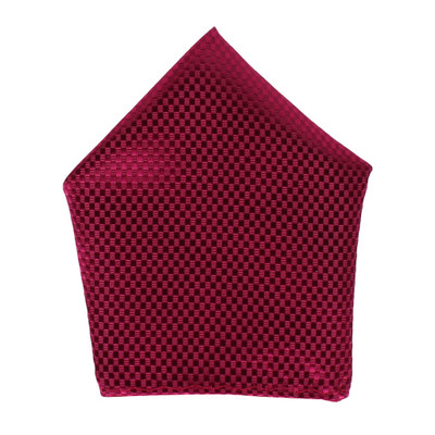 

His Honour Solid Cotton Pocket Square, Pink