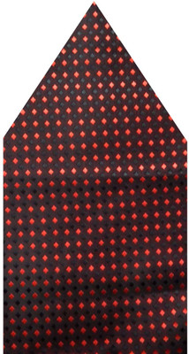 

Navaksha Graphic Print Microfibre Pocket Square, Black