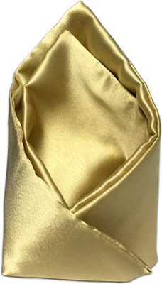 

Vibhavari Solid Microfibre Pocket Square, Gold