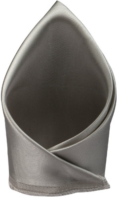 

Bsquare Solid Satin Pocket Square, Grey