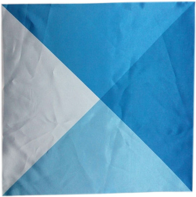 

Blacksmithh Checkered Satin Pocket Square, Blue