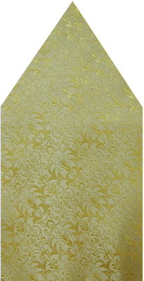 

Navaksha Floral Print Microfibre Pocket Square, Gold