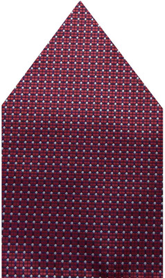 

Navaksha Graphic Print Microfibre Pocket Square, Maroon