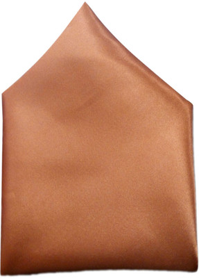 

Blacksmithh Solid Satin Pocket Square, Orange