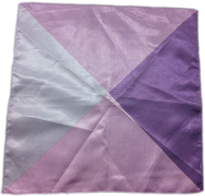 Blacksmithh Checkered Satin Pocket Square, Lavender;purple