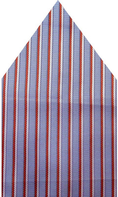 

Navaksha Striped Microfibre Pocket Square, Purple