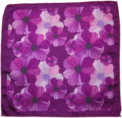 

Forty Hands Printed Polyester Pocket Square, Purple