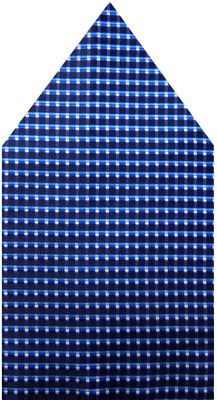

Navaksha Graphic Print Microfibre Pocket Square, Blue