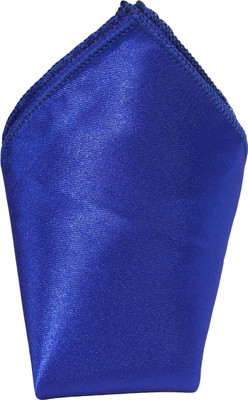 

Style N Fashion Solid Silk Pocket Square, Royal blue
