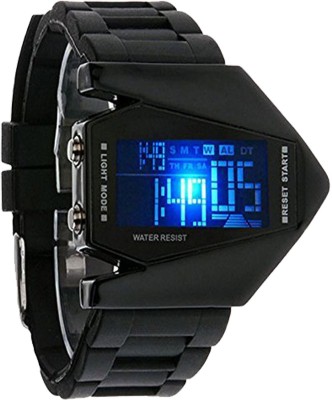 Rokcy Digital Trangle Black Sports Military Coloured LED Digital Watch For Men,Boys,Kids(Black)   Watches  (Rokcy)