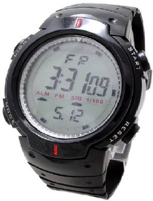 Rokcy Digital Sports Digital Son Watch with Stopwatch , Alarm Black Dial For Men and Boys Black Rokcy Watches