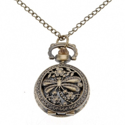 

Picket Fence Dragon Fly PW047 Bronze Alloy Pocket Watch Chain