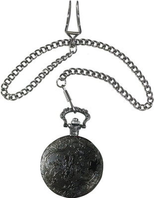 

Posh Designer Black CHAIN1 Chrome-plated Stainless Steel Pocket Watch Chain