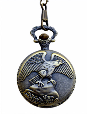 

Shopingfever Antique Style Stylish Eagel SFPW000000123 Copper-Plated Metal Pocket Watch Chain