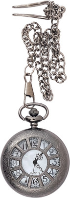 

Super Drool Wheel Antique SD0154_WT_BLACKWHEEL Black-Plated Metal Pocket Watch Chain