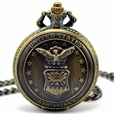 

Picket Fence United States Air Force PW012 Bronze Alloy Pocket Watch Chain