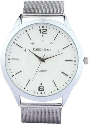 

Optima Optima Fashion Track FT-8027-AN-GWH Chorme-Plated Sterling Silver Pocket Watch Chain