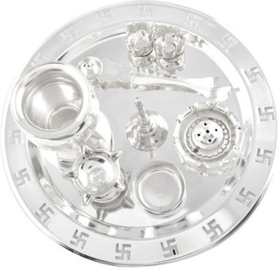 

Raj Laxmi Silver Plated(8 Pieces, Silver)
