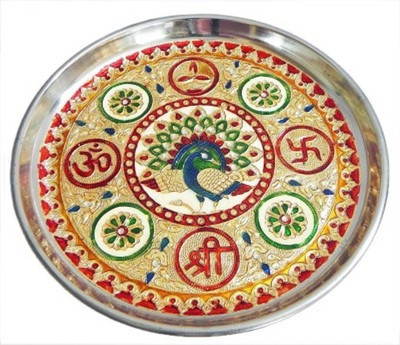 

Ruchi World Steel Pooja Thali Set Steel(1 Pieces, Multicolor)
