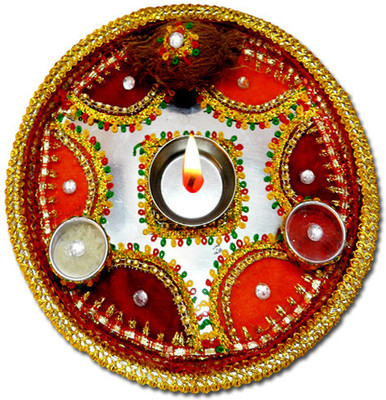 

Anant Bhai Dooj Ka Tika Thali Stainless Steel(5 Pieces, Multicolor)