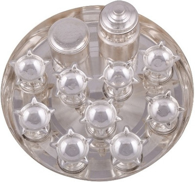

Raj Laxmi Silver Plated(1 Pieces, Silver)