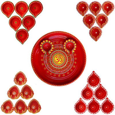 

CraftEra Steel, Ceramic(Red, Multicolor)