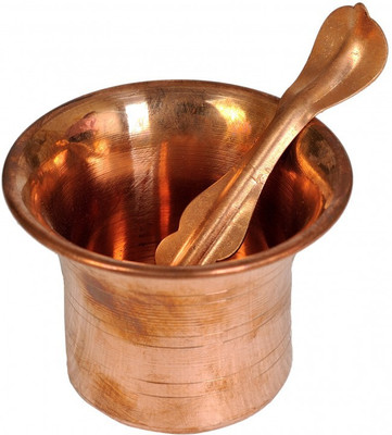 

Uncommon Stuffs Panchpatra with Spoon Copper(Brown)