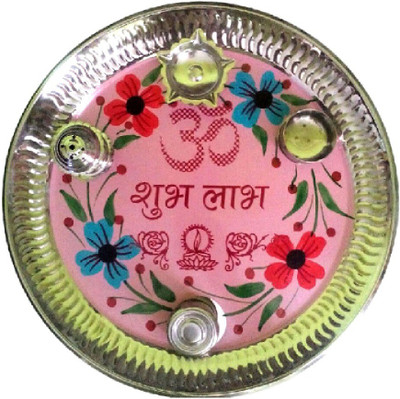 

Divine Temples Rakhi Pooja Thali Steel(1 Pieces, Multicolor)