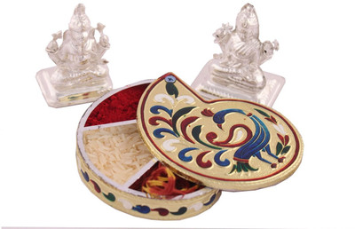 

Raj Laxmi Silver Plated(3 Pieces, Multicolor)