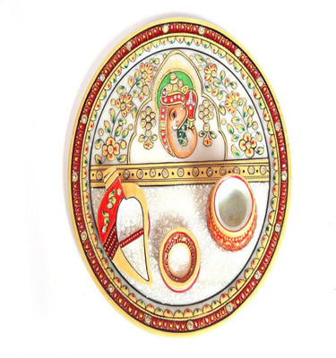 

Shreeng Embossed Ganesh Marble Pooja Plate Marble(1 Pieces, Multicolor)