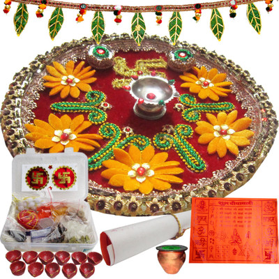 

Creativity Centre Diwali Floral With Door Hanging Stainless Steel(7 Pieces, Multicolor)