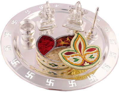 

G S Museum Silver Plated(6 Pieces, Silver, Multicolor)