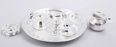 

Ojas Tabak Silver Plated(7 Pieces, Silver)