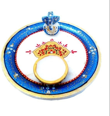

Chitra Handicraft Marble Puja Thali Marble(1 Pieces, Blue)