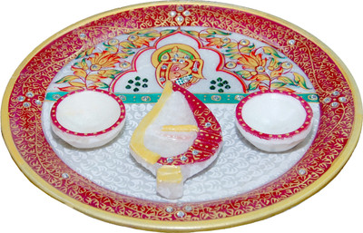 

Mne Pooja Thaali Marble(1 Pieces, Multicolor)