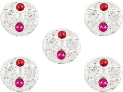 

GoldGiftIdeas Cute Kankavati Combo of Five Silver Plated(5 Pieces, Silver)