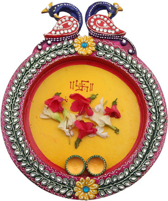 

JaipurCrafts Decorative Kundan Studded Pair Of Peacock Wooden(1 Pieces, Multicolor)