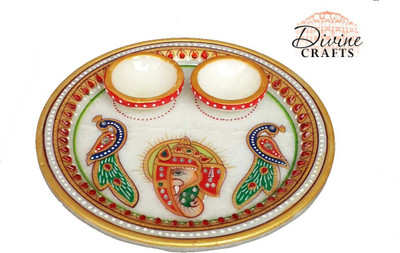 

DivineCrafts Kundan Studded Marble(1 Pieces, Multicolor)