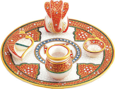 24% OFF on Rastogi Handicrafts Marble Pooja & Thali Set(5 Pieces, Multicolor) 24% OFF on Rastogi Handicrafts Marble Pooja & Thali Set(5 Pieces, Multicolor)