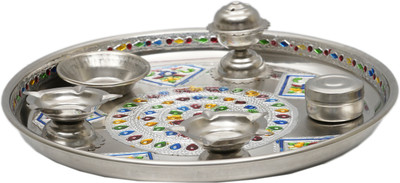 

Abhushan Hyderabadi Abhushan Stainless White Alloy Stainless Steel(5 Pieces, Silver)