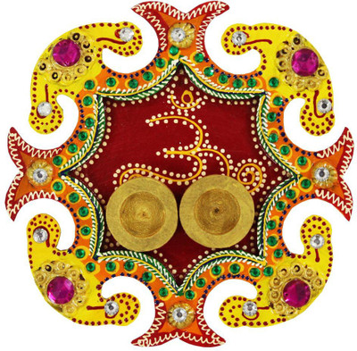 

Craft Junction Papier-Mache Elegant Multiutility Wooden(3 Pieces, Multicolor)