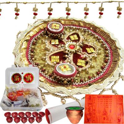 

Creativity Centre Diwali Golden Glossy With Door Hanging Stainless Steel(7 Pieces, Multicolor)